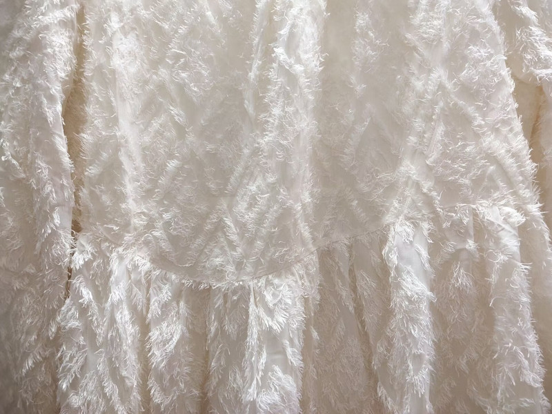 2024. gada pavasara modes, brīva kleita grūtniecēm, garām, laternām piedurknēm ar O veida kakla izgriezumu, ar augstu vidukli, grūtnieču šifona kleita Princeses