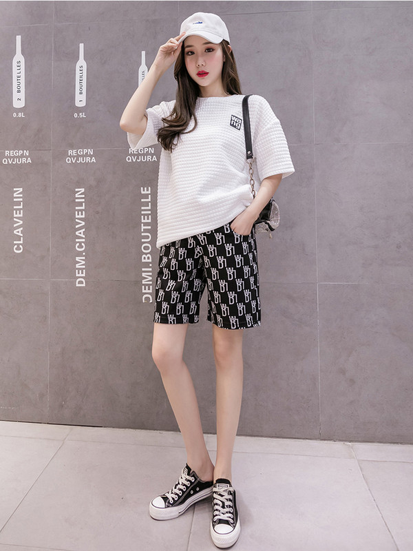 Atsitiktinis Nėštumo trumpos kelnės Nėštumas Nėščios gėlės Vasaros Pilvas Denim Looe