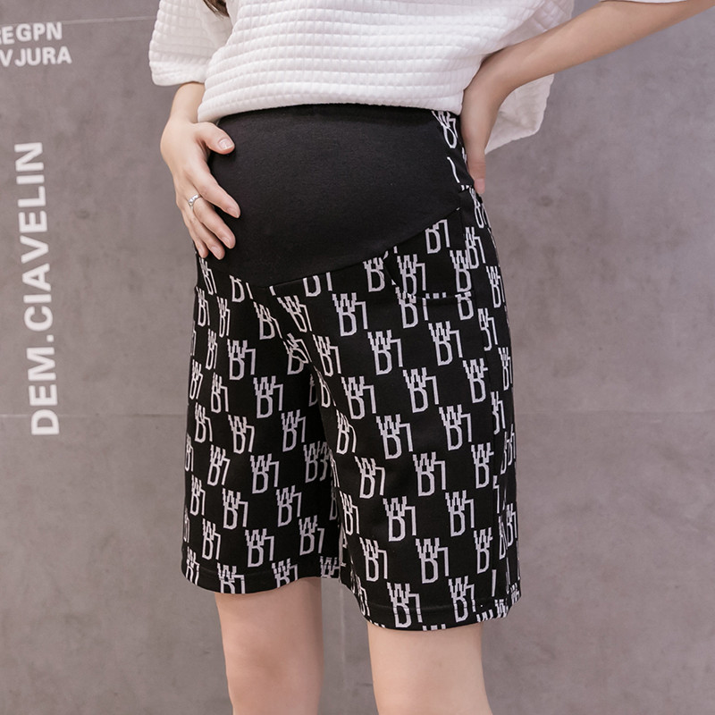 Atsitiktinis Nėštumo trumpos kelnės Nėštumas Nėščios gėlės Vasaros Pilvas Denim Looe