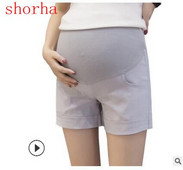 Balti ir juodi Vasariniai Motinystės šortai Nėštumo drabužiai Kelnės nėščiosioms Drabužiai Elastinis juosmuo Laisvalaikės kelnės