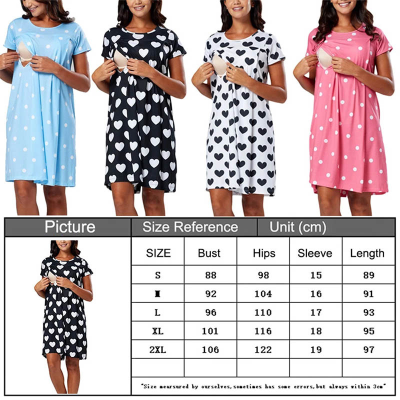 Hipsterska moda za trudnice Ljetna točkasta haljina za trudnice Modna haljina dugog dijela kratkih rukava Široka suknja za trudnice od šifona