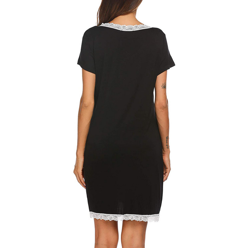 Nėščioms skirtos miegui skirtos suknelės nėščioms moterims žindančioms Naktiniai drabužiai V kaklu, maitinantys krūtimi, naktiniai marškiniai Ropa Mujer Embarazada Premama