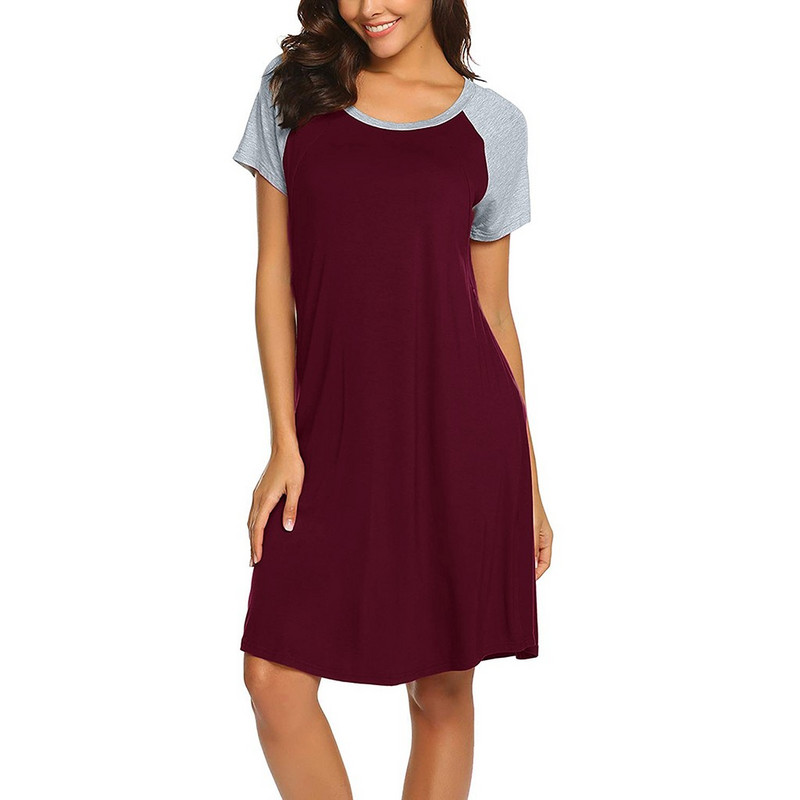 Moteriška Suknelė nėščiosioms Naktinė žindyvė kūdikiui Naktinė krūtimi maitinanti naktiniai marškinėliai miegui Moteriški laisvalaikio naktiniai drabužiai одежда для дома Nauja