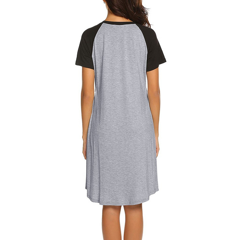 Moteriška Suknelė nėščiosioms Naktinė žindyvė kūdikiui Naktinė krūtimi maitinanti naktiniai marškinėliai miegui Moteriški laisvalaikio naktiniai drabužiai одежда для дома Nauja