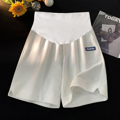 Κορεάτικο στυλ Έγκυος Παντελόνι κοιλιάς Καλοκαιρινό φαρδύ casual αθλητικό παντελόνι εγκυμοσύνης Φαρδιά παντελόνια εγκυμοσύνης μέχρι το γόνατο