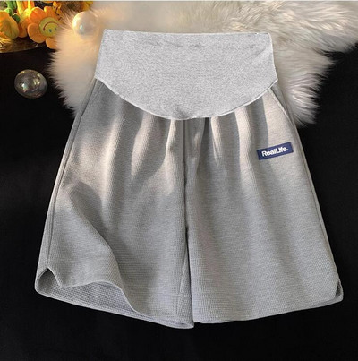 Κορεάτικο στυλ Έγκυος Παντελόνι κοιλιάς Καλοκαιρινό φαρδύ casual αθλητικό παντελόνι εγκυμοσύνης Φαρδιά παντελόνια εγκυμοσύνης μέχρι το γόνατο