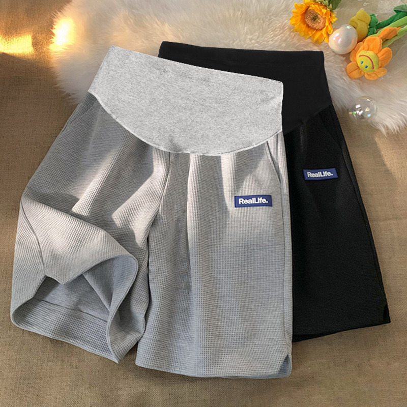 Κορεάτικο στυλ Έγκυος Παντελόνι κοιλιάς Καλοκαιρινό φαρδύ casual αθλητικό παντελόνι εγκυμοσύνης Φαρδιά παντελόνια εγκυμοσύνης μέχρι το γόνατο