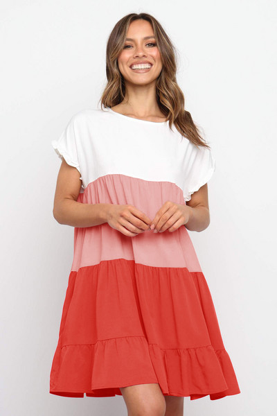 Vasaras grūtnieču sauļošanās kleita kontrastkrāsu kleita grūtniecēm, pludmales apģērbs Vestidos, brīvs Premama apģērbs, 2021. gada elegants