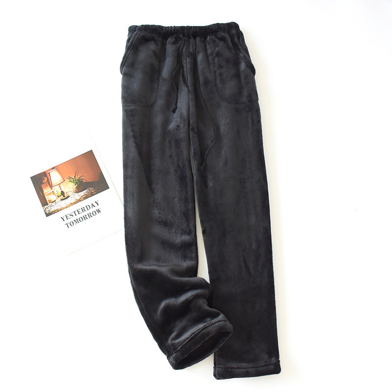 Sieviešu ziemas pidžamas bikses ikdienas vienkrāsainas bikses ar punktveida bikses ar sānu kabatām ar aukliņu apakšā