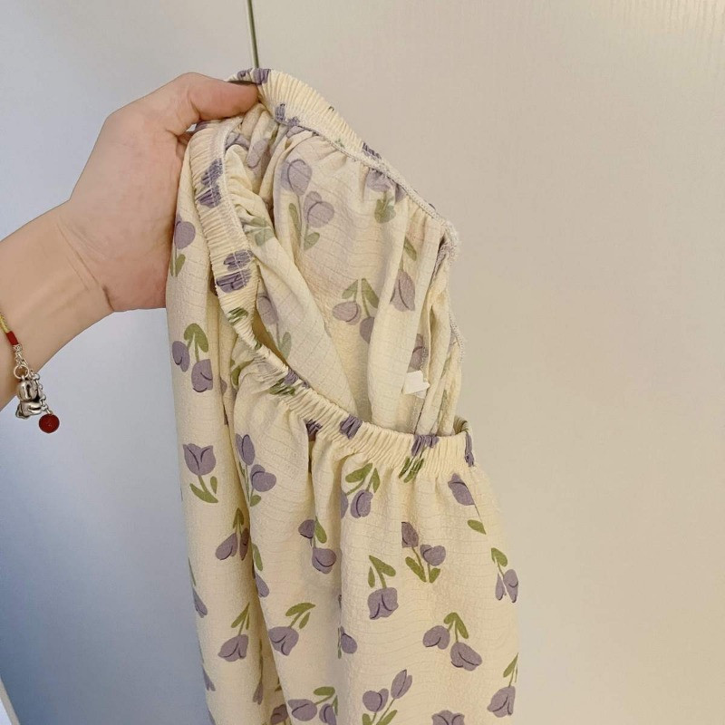 Magamispüksid Naiste Lilled Kõik sobivad Lihtne Sügisene Elegantne Armas Populaarne Vanust vähendav daamid Korea stiilis Kujundatud võluv