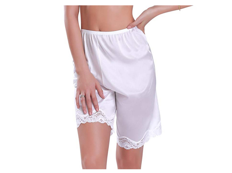 Ženske Midi kućne pidžame Donji dio ljetne ležerne meke jednobojne čipkane poluklizne kratke hlače za spavanje Saten Slik Lounge kratke hlače za domaću odjeću Hlače