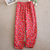 100% puuvillane magamispaela kuum allahindlus Naiste kodupüksid Kevadsuvi Lilletrükis magamisriided Pidžaama püksid