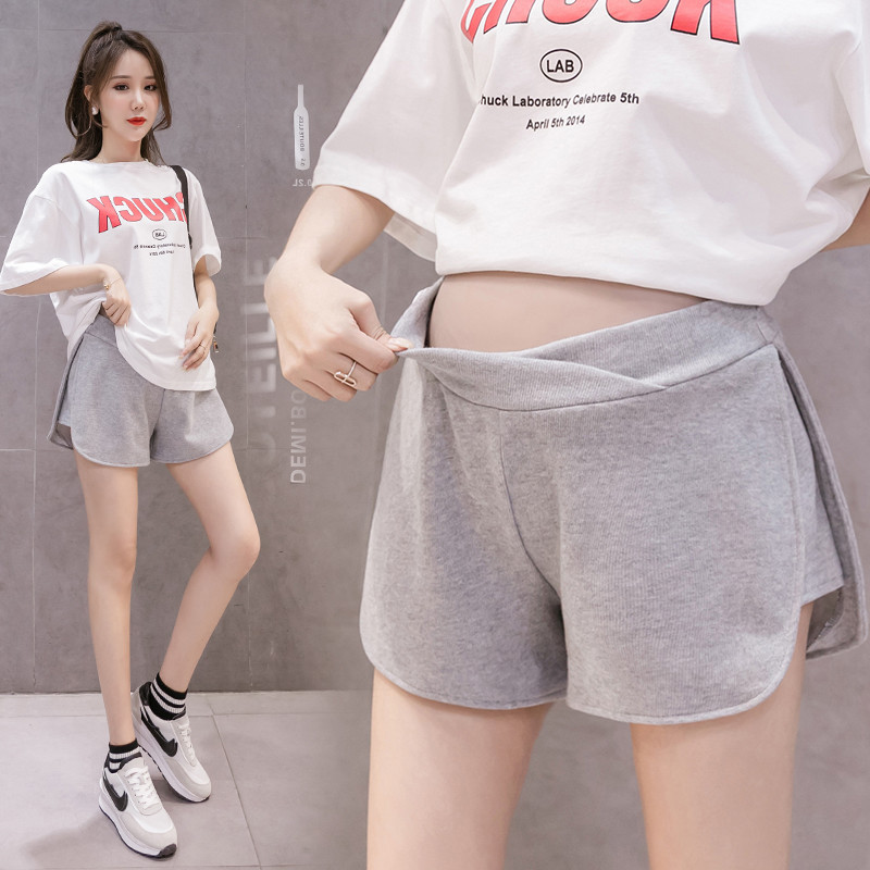 Rasedad vabaaja spordipüksid suvised õhukesed väljas Kandke madala vöökohaga laiad jalad rase naine kõhupüksid lahtised püksid hulgimüük