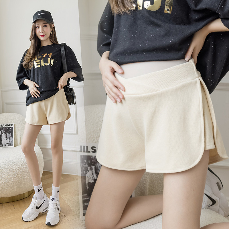 Rasedad vabaaja spordipüksid suvised õhukesed väljas Kandke madala vöökohaga laiad jalad rase naine kõhupüksid lahtised püksid hulgimüük