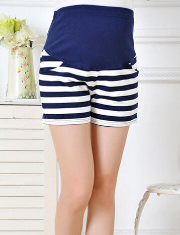 Jauns Grūtnieču apģērbs Vasaras Grūtnieču bikses Mode Grūtnieču šorti Vēdera bikses Grūtniecei svītraini šorti izmērs m-xxl