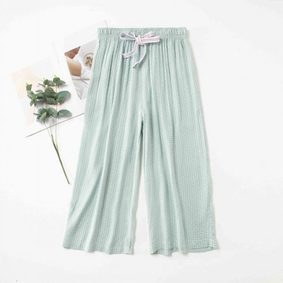 Capris pidžamas bikses Sieviešu brīvas vasaras mīkstas kokvilnas mājas bikses augstas kvalitātes platas kājas liela izmēra mājas gaisa kondicionēšanas bikses