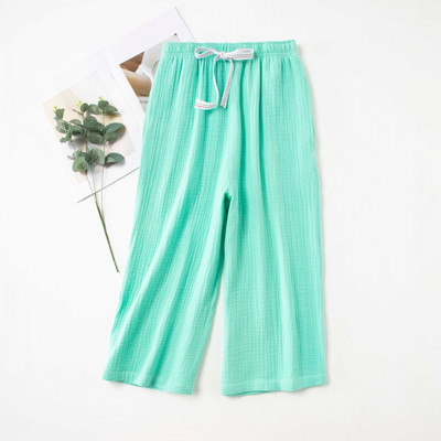Capris pidžamas bikses Sieviešu brīvas vasaras mīkstas kokvilnas mājas bikses augstas kvalitātes platas kājas liela izmēra mājas gaisa kondicionēšanas bikses