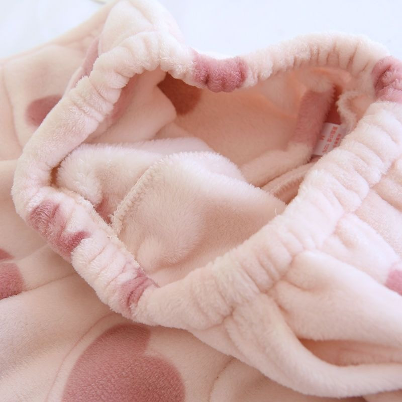 Uued flanellpüksid Naistele Südamed Pahkluu Pikkus Paks Soe Külmakindlad Koduriided Talvine Armas Armas Naine Hubane Pehme