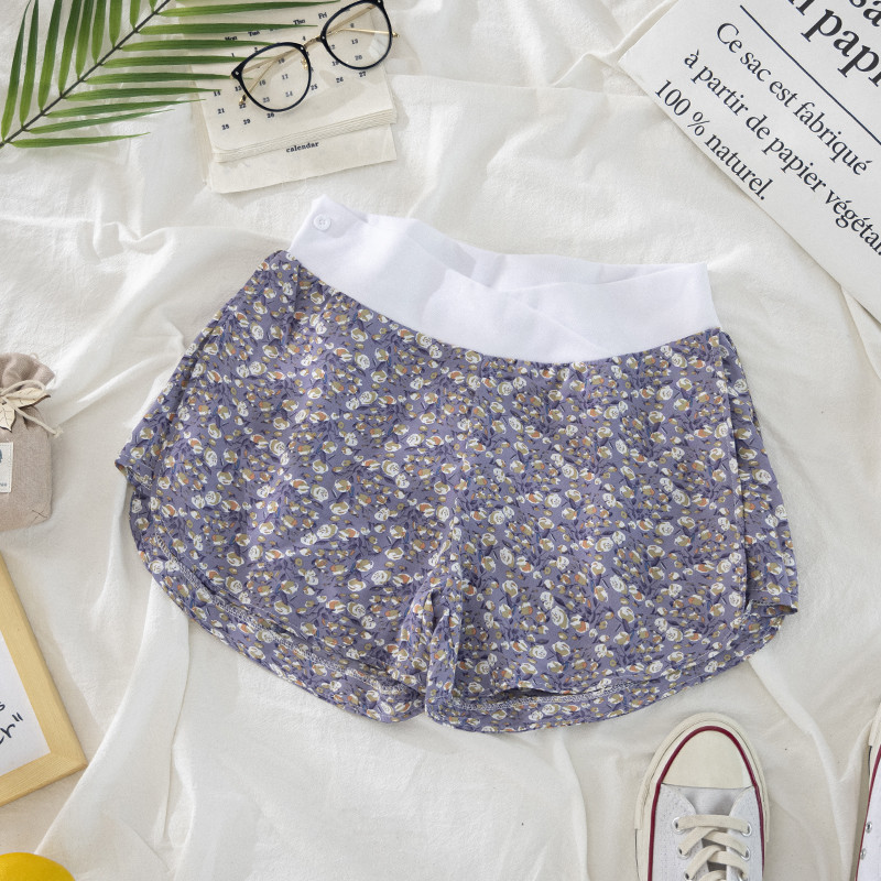 Nauji Nėščiųjų šortai Vasariniai ploni išoriniai drabužiai laisvalaikio laisvos plačios kojos ledinės šilko sportinės kelnės nėščioms moterims vasarinė suknelė