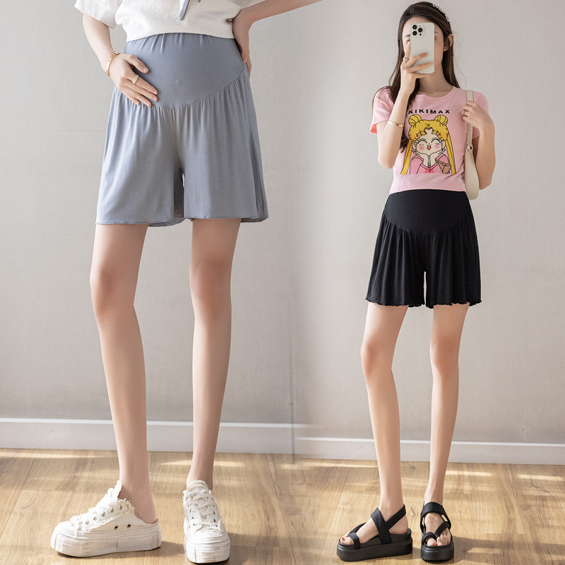 M-4XL Suures suuruses rasedatele lühikesed püksid laia säärega rasedatele lühikesed püksid ühevärvilised rasedusaapad