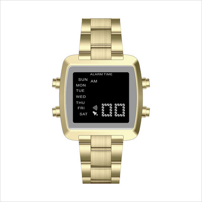 Uus tippmark Luksuslik roostevabast terasest Chrono elektroonilised spordikellad Meeste veekindel digitaalne käekell äratus Kuupäev Nädalakell