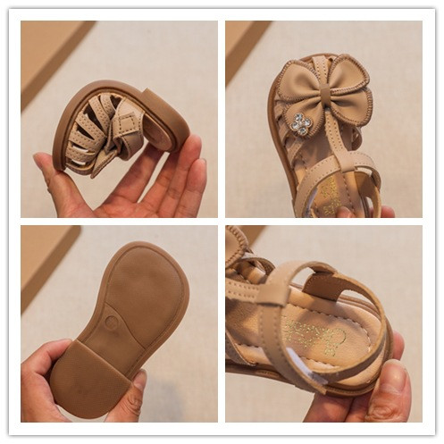 Vasaras apavi mazuļiem, meiteņu sandales tauriņš Mīksta zole, neslīdoša āra apavi Bērnu pirmie staigulīši zīdaiņu sandalijas 0–2 gadi