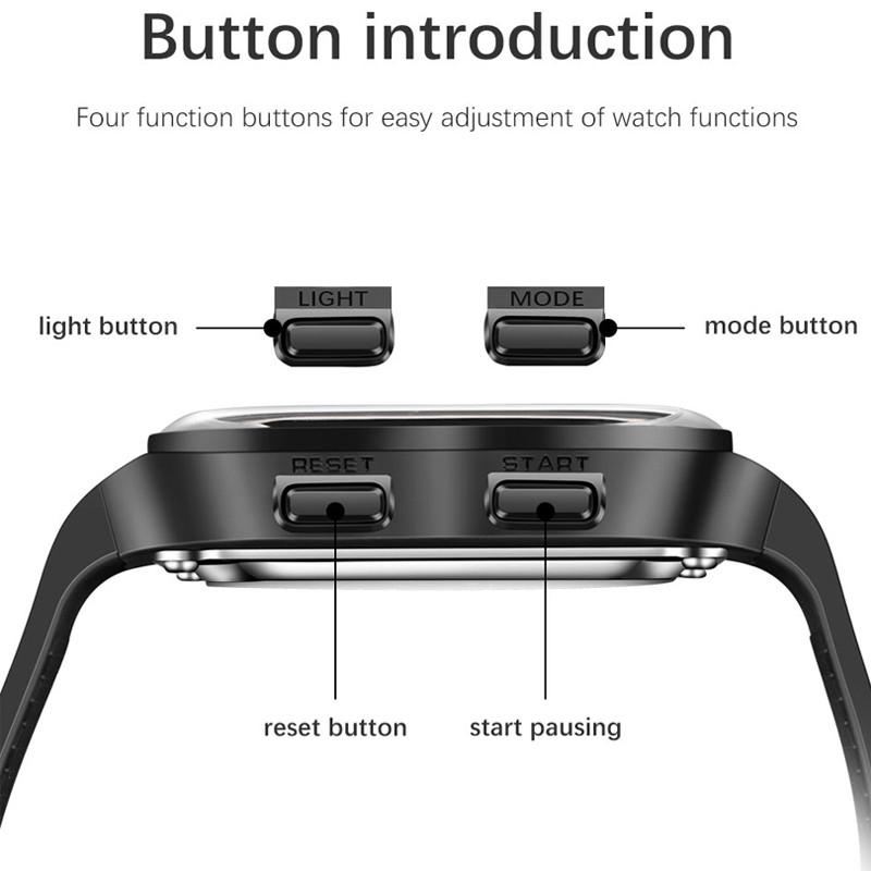 LIGE Fashion Sport vīriešu pulkstenis Astronaut Elektroniskais LED digitālais pulkstenis vīriešiem Modinātājs ikdienas silikona ūdensizturīgs gaismas vīriešu pulkstenis