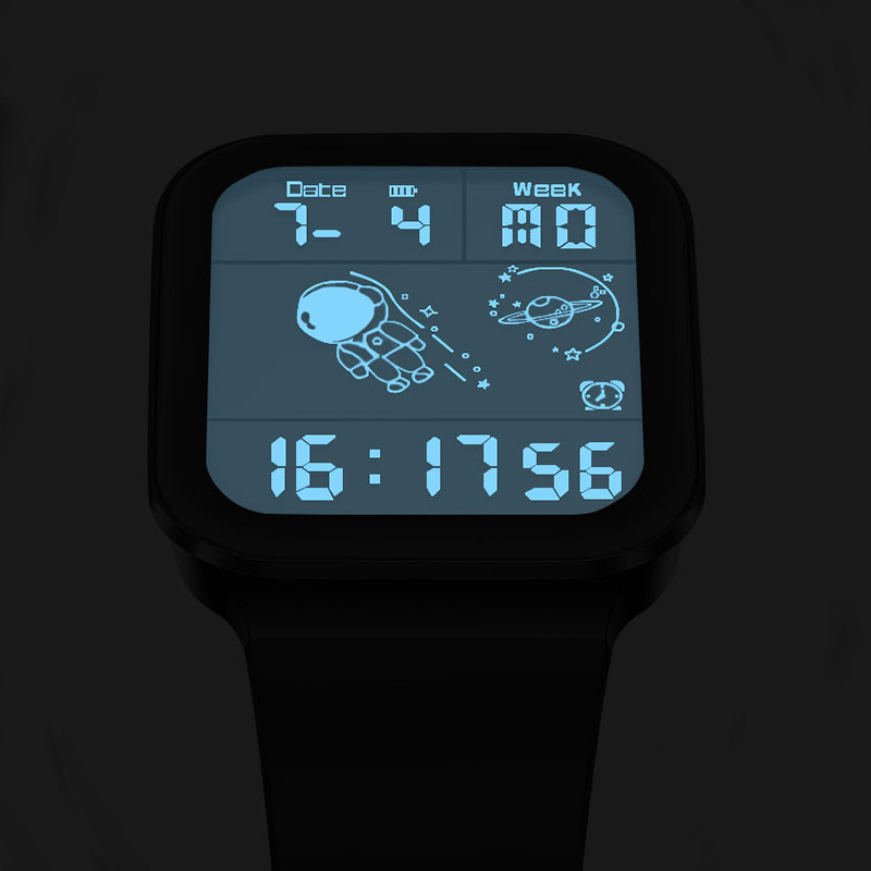 LIGE jauns modes pulkstenis vīriešiem Top zīmola luksusa Astronaut elektroniskie digitālie pulksteņi Signalizācija Sporta ūdensizturīgs gaismas rokas pulkstenis
