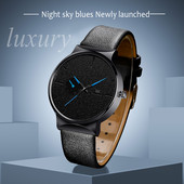 2023 Minimalism Meeste käekellad Mood Multi Dial PU nahast vöö käekell elektrooniline meeste kell Enim müüdud Erkek Kol Saati