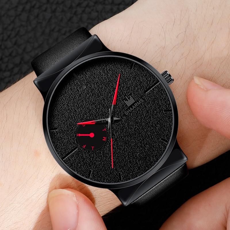 2023 Minimalism Meeste käekellad Mood Multi Dial PU nahast vöö käekell elektrooniline meeste kell Enim müüdud Erkek Kol Saati