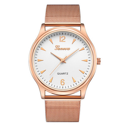 Luksuslik meeste käekell Uus lihtne mood Roosa kullast võrgust kvartskellad Sport meeste elektrooniline kell Kvaliteetne Horloges Mannen