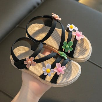 2022 Νέα παιδικά σανδάλια για κορίτσια Princess Shoes Μαλακή σόλα Παπούτσια παραλίας Μικρά και μεσαία παιδικά κορεάτικα σανδάλια παντός τύπου