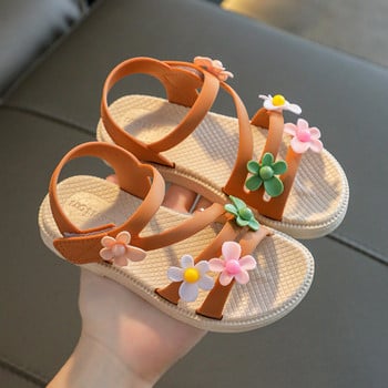 2022 Νέα παιδικά σανδάλια για κορίτσια Princess Shoes Μαλακή σόλα Παπούτσια παραλίας Μικρά και μεσαία παιδικά κορεάτικα σανδάλια παντός τύπου