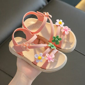 2022 Νέα παιδικά σανδάλια για κορίτσια Princess Shoes Μαλακή σόλα Παπούτσια παραλίας Μικρά και μεσαία παιδικά κορεάτικα σανδάλια παντός τύπου