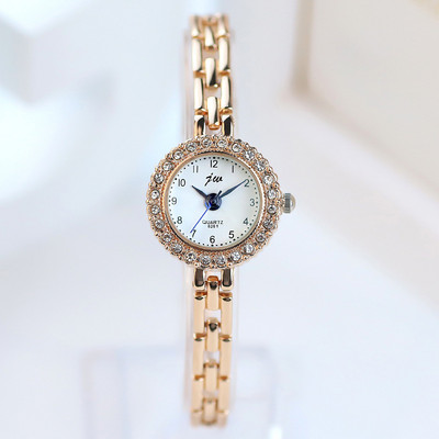 Divat kis számlapú, rózsa arany női karórák luxus ötvözet szíjas női karkötő óra ajándék Relogio feminino kvarc óra nőknek