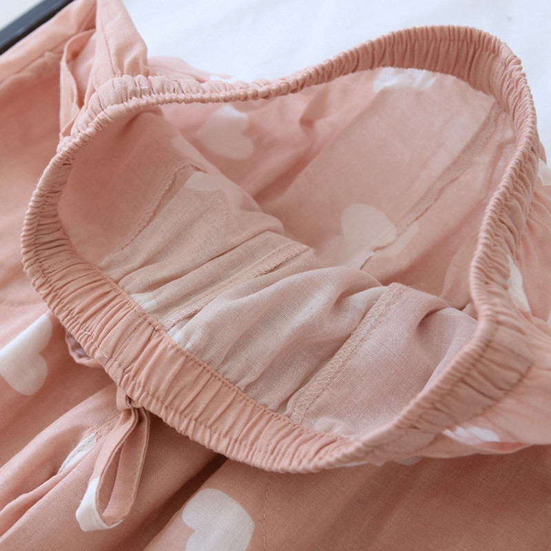 Sieviešu guļamveļa, skaista apdruka, elpojošs, ikdienišķs korejiešu stila studentu pavasara vienkāršs guļamtērps, moderns visa garuma atpūtas telpa