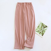 Alvónadrág Női De Velvet Őszi Téli Nadrág Vastag Kívül hordható Kockás Egyenes nadrág Otthoni ruhák