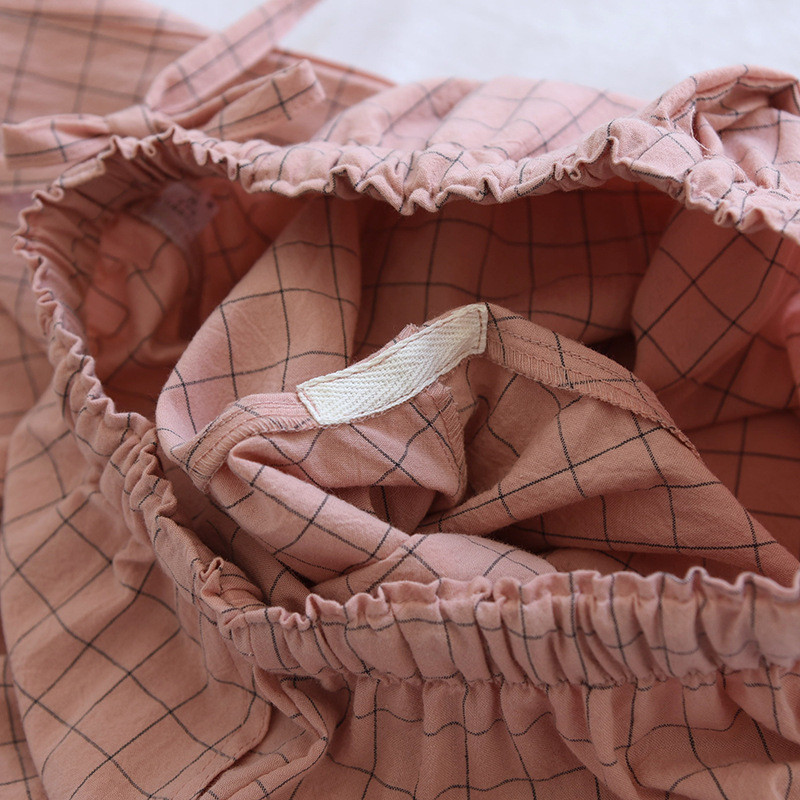 Rūtainas pidžamas bikses Sieviešu kokvilnas pavasara un vasaras plānas mājas garās bikses var valkāt pidžamas garās bikses sievietēm