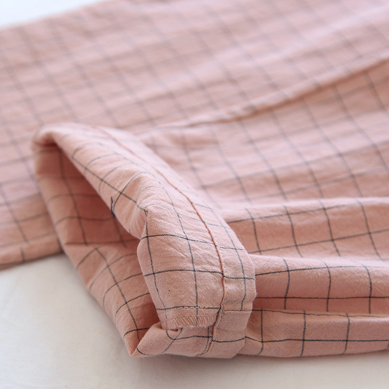 Rūtainas pidžamas bikses Sieviešu kokvilnas pavasara un vasaras plānas mājas garās bikses var valkāt pidžamas garās bikses sievietēm