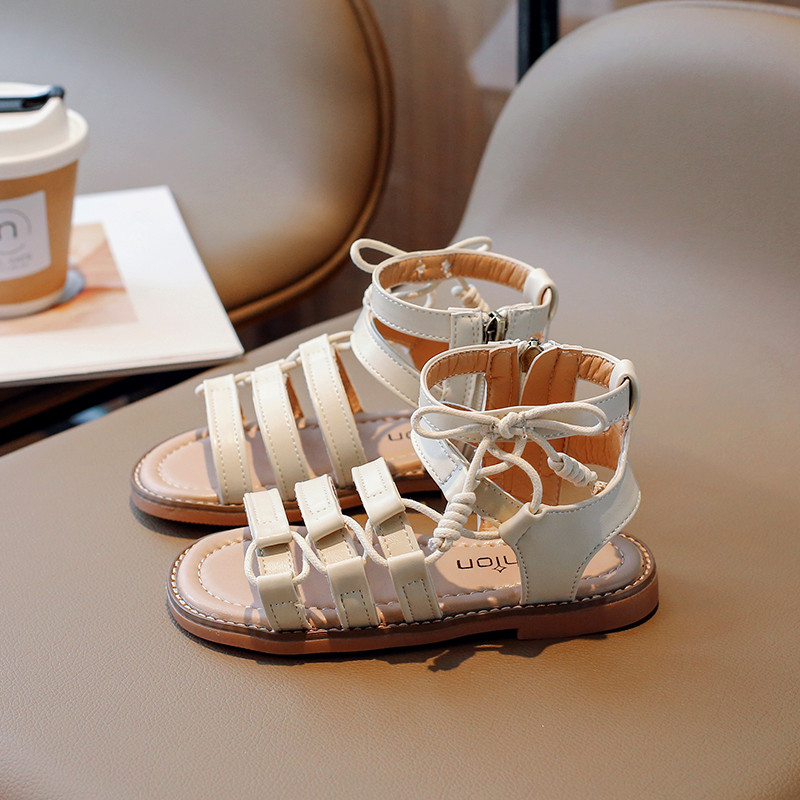 2024. aasta suvised lastejalatsid hingavad moed Uued sandaalid tüdrukutele Love Decor Kaunid ühevärvilised lastejalatsid Kummardus Tõmblukk