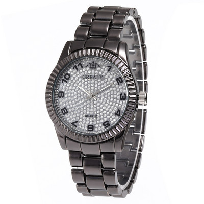 Jauns modes tērauda siksniņa vīriešu pulkstenis Rhinestone digitālais sejas sieviešu pulksteņi Full Sky Star vīriešu sieviešu pulkstenis Relogio sieviešu pulksteņi