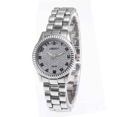 Jauns modes tērauda siksniņa vīriešu pulkstenis Rhinestone digitālais sejas sieviešu pulksteņi Full Sky Star vīriešu sieviešu pulkstenis Relogio sieviešu pulksteņi