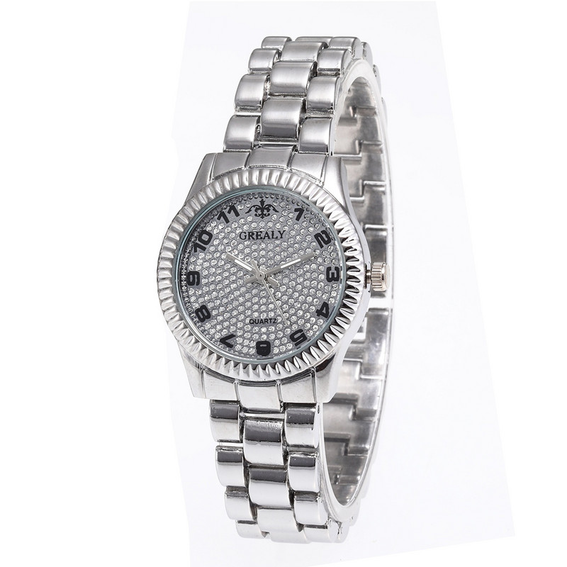 Jauns modes tērauda siksniņa vīriešu pulkstenis Rhinestone digitālais sejas sieviešu pulksteņi Full Sky Star vīriešu sieviešu pulkstenis Relogio sieviešu pulksteņi