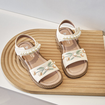 Meiteņu izšūšanas princeses sandales 2024. gada vasarā, jaunas ikdienas, daudzpusīgi retro ziedi Mīkstas ķīniešu tradīcijas Hanfu sandales H05063