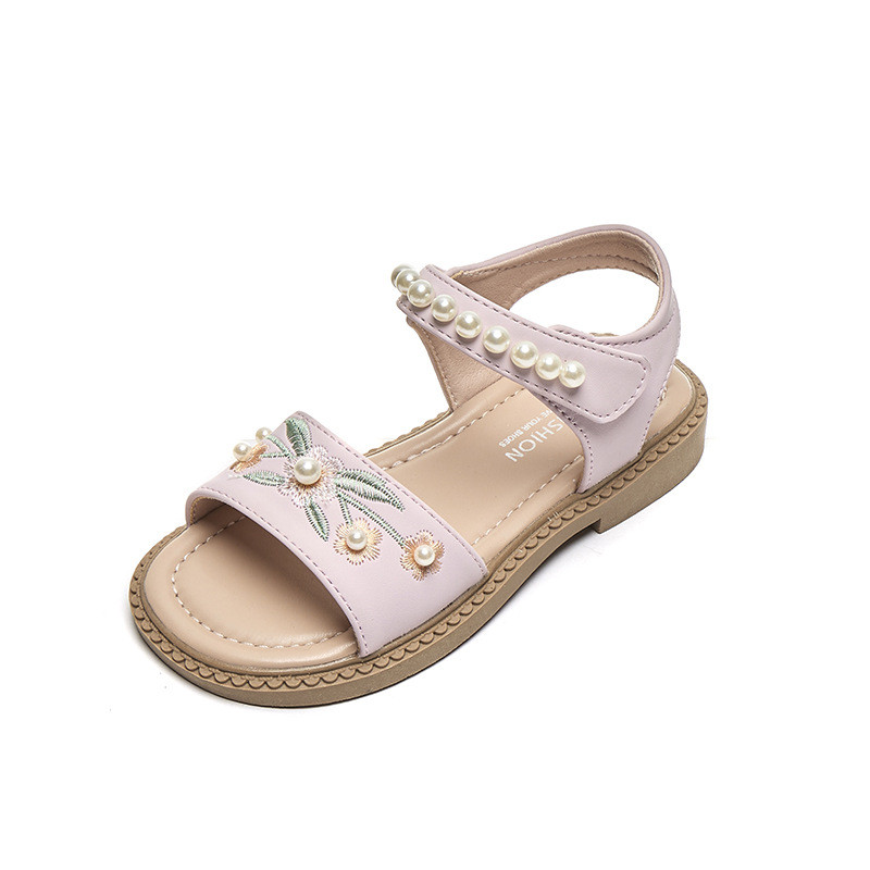Meiteņu izšūšanas princeses sandales 2024. gada vasarā, jaunas ikdienas, daudzpusīgi retro ziedi Mīkstas ķīniešu tradīcijas Hanfu sandales H05063
