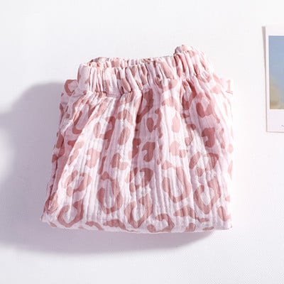 Ljetne ženske kratke hlače s leopard uzorkom, pidžama hlače, kućne hlače, pamučne široke, udobne, ležerne, tanke hlače za plažu 2022.