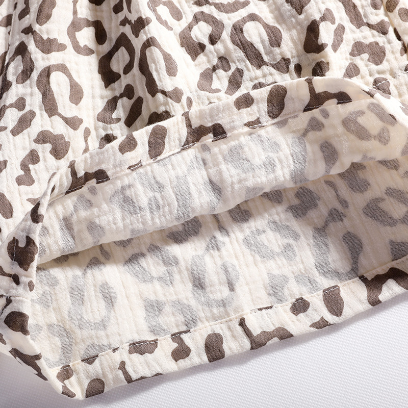 Ljetne ženske kratke hlače s leopard uzorkom, pidžama hlače, kućne hlače, pamučne široke, udobne, ležerne, tanke hlače za plažu 2022.