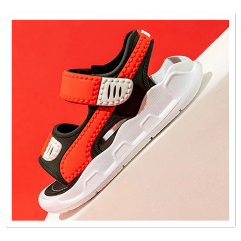 Sandale za dječake 2023, novo ljeto, srednje velike, mekani potplati protiv klizanja, dječje cipele za bebe, dječje cipele za plažu