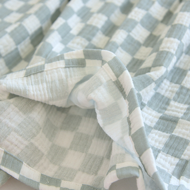 Nove japanske ljetne ženske pidžame hlače od 100% pamučnog krepa Jednostavne karirane kratke hlače Ženske trostruke hlače Kućne hlače Slatki donji dio