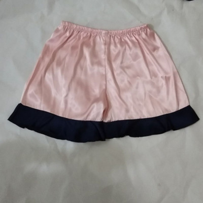 Plus Size Big 5 Χρώμα Satin Rayon Silk Sexy Block βολάν Κοντά γυναικεία Sleepwear Καλοκαίρι Άνοιξη Φθινόπωρο σπίτι Νυχτερινό ίσιο παντελόνι